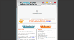 Desktop Screenshot of myfantasymaker.com