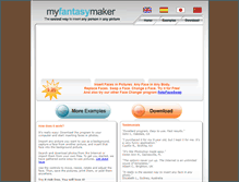 Tablet Screenshot of myfantasymaker.com